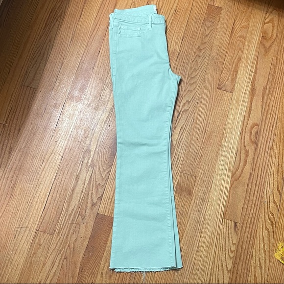 Frame Le Crop Mini Boot High Waist Raw Hem Jeans - Picture 3 of 12